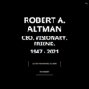 R.I.P. Robert A. Altman